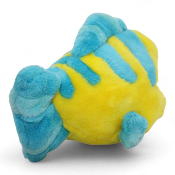 Vintage Tyco 1991 Disney Flounder Fish Plush Yellow & Blue Soft Toy - Picture 3 of 6